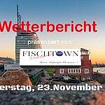 Das Wetter für Bremerhaven, Bremen und Norddeutschland für Donnertag, den 23. November 2023